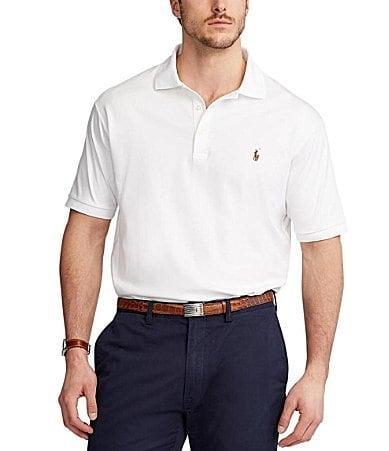 Polo Ralph Lauren Big  Tall Classic Fit Soft Cotton Multi-Colored Pony Polo Shirt Product Image