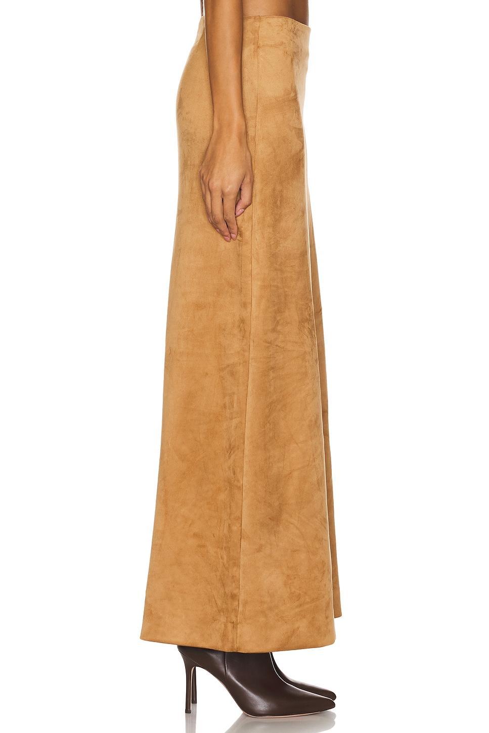 Brandy Faux Suede Maxi Skirt Tularosa Product Image