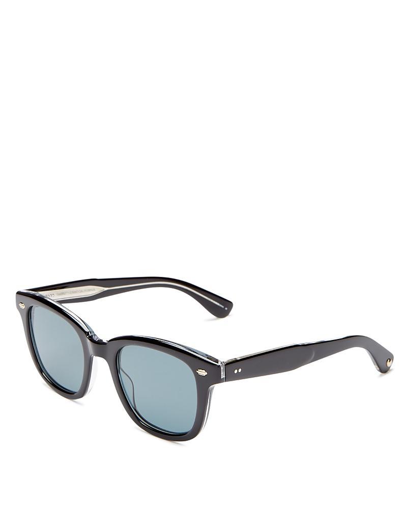 Mens Broadway Sun Clear Acetate Rectangle Sunglasses Product Image