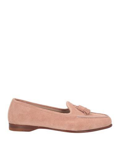 SANTONI Women's Pink Leather Andrea Tassel Loafer Product Image