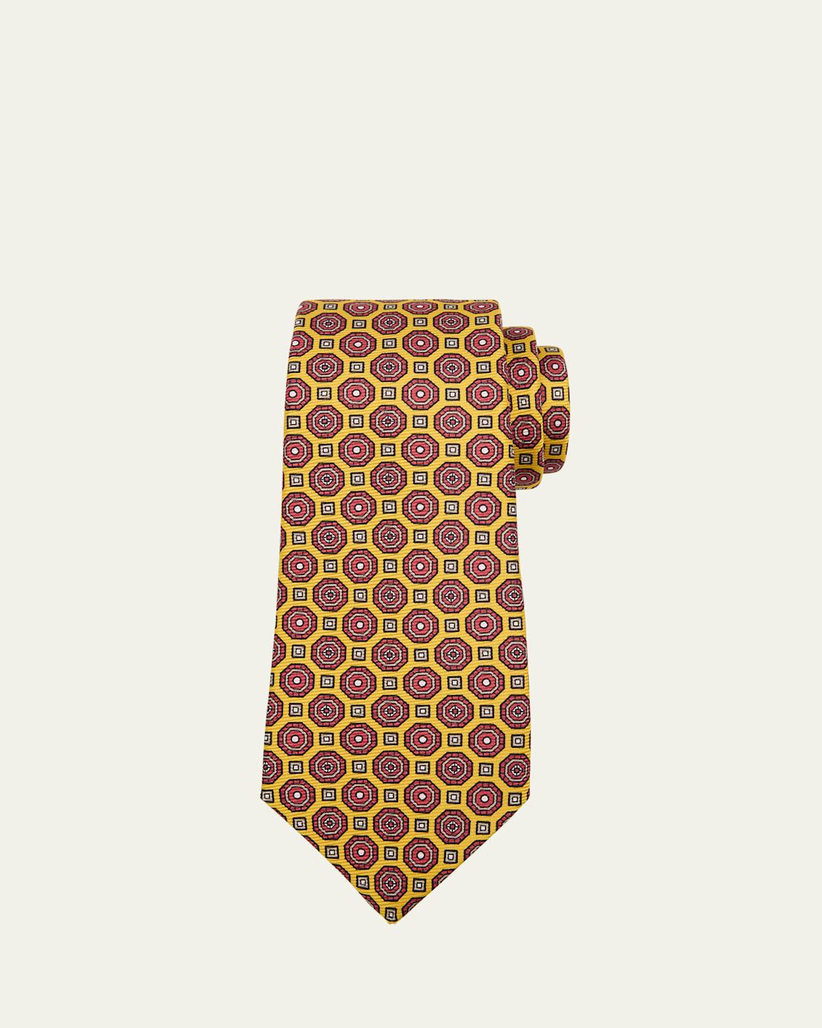 Mens Medallion Silk Tie Product Image