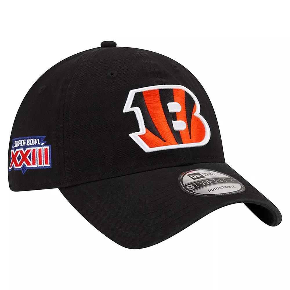 Men's New Era Black Cincinnati Bengals Distinct 9TWENTY Adjustable Hat Product Image