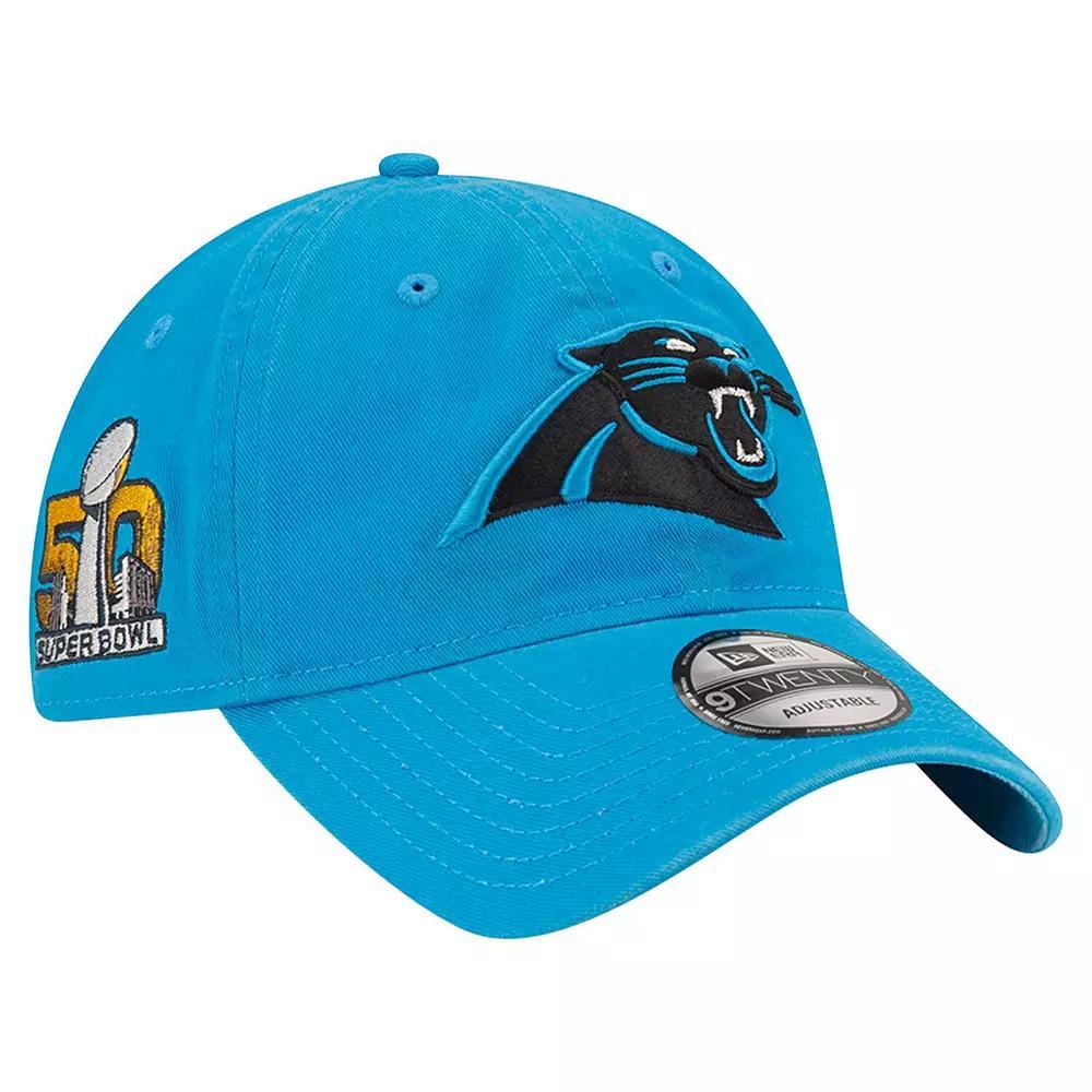 Men's New Era Blue Carolina Panthers Distinct 9TWENTY Adjustable Hat Product Image
