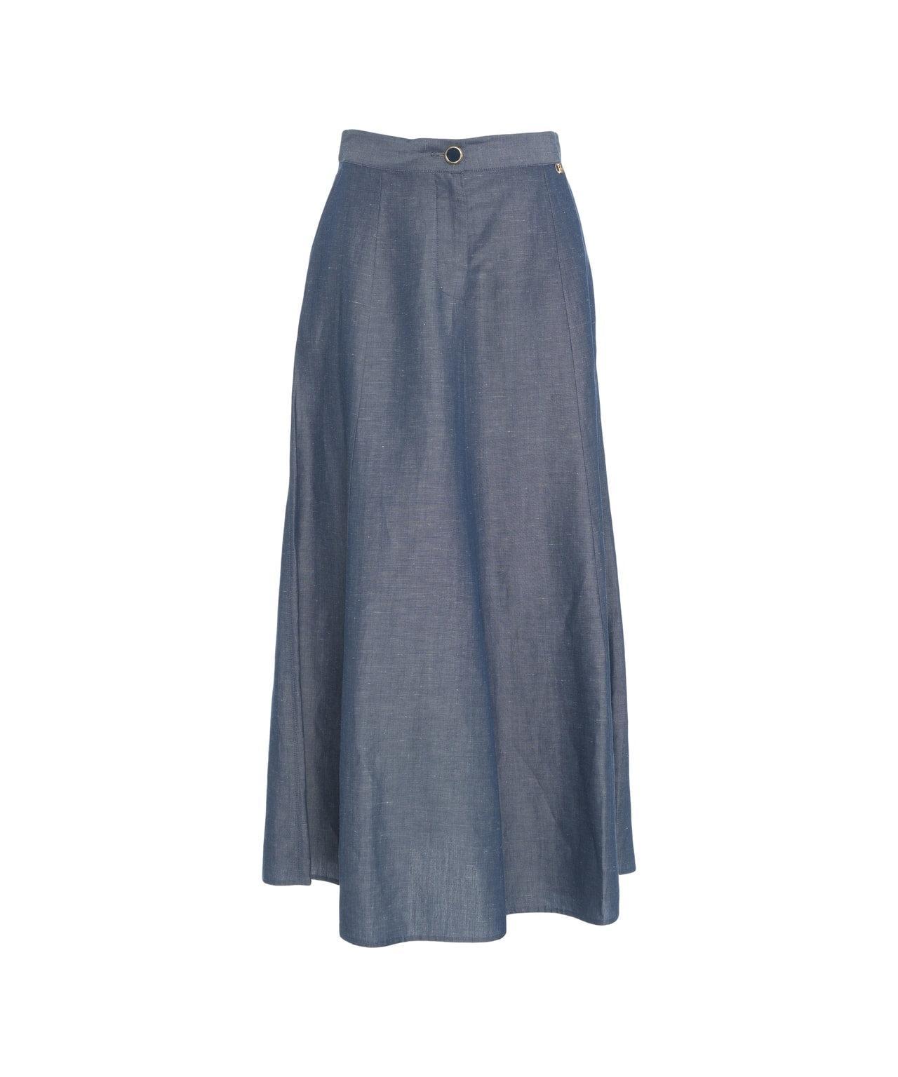Linen blend skirt Product Image