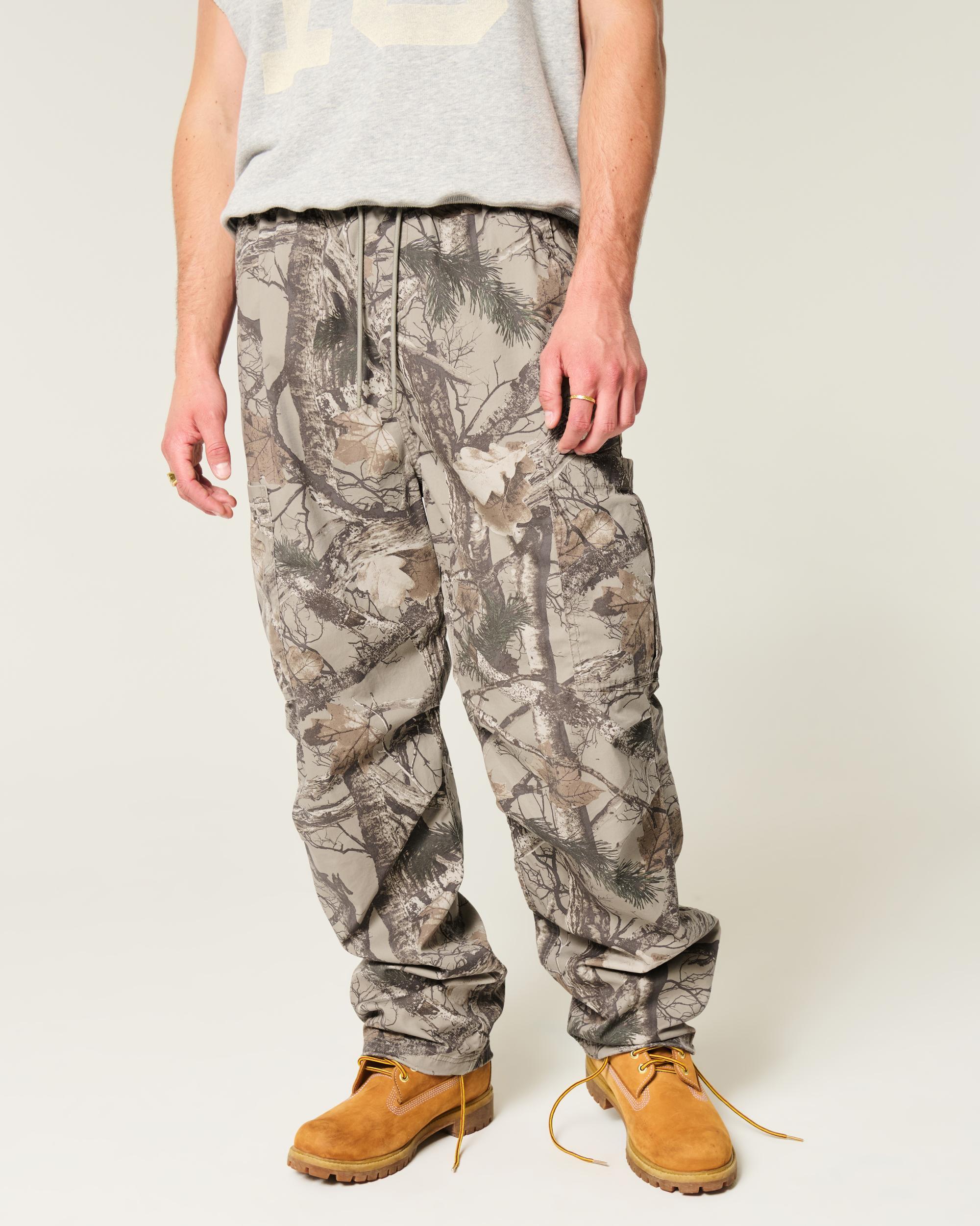 Baggy Pull-On Camo Utility Pants Product Image