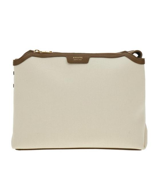 KHAITE Canvas Medium Shoulder Bag In Nude Product Image