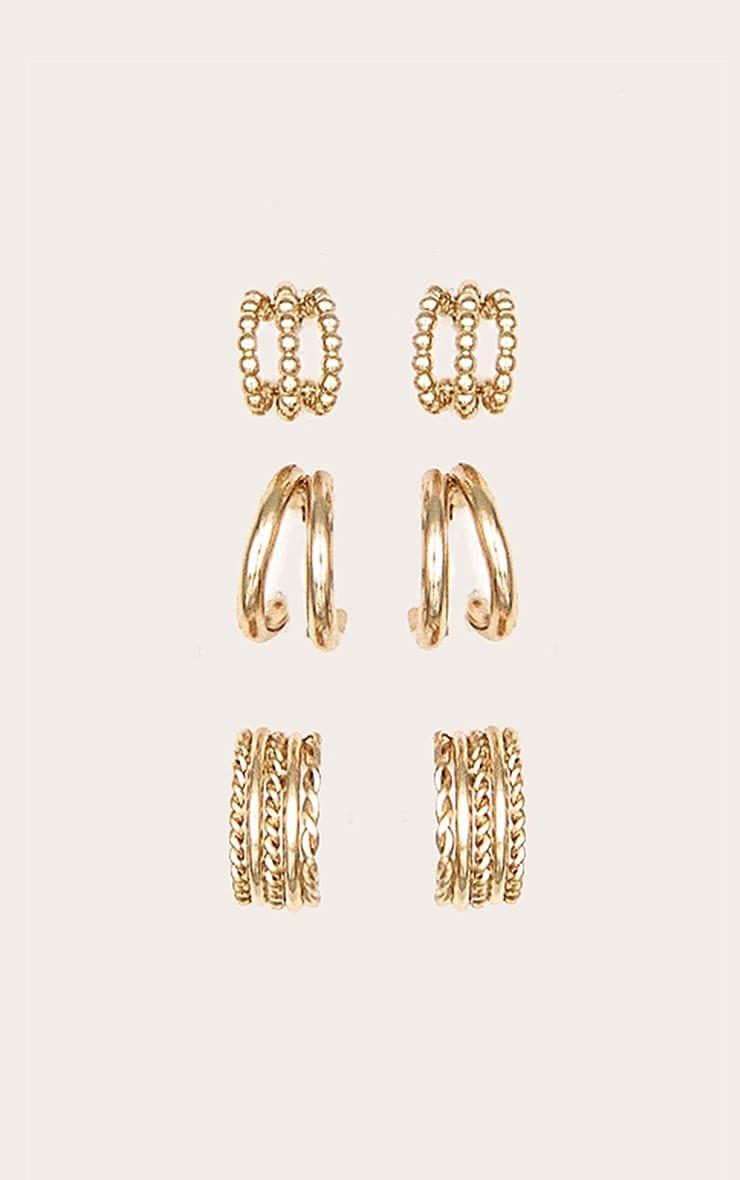 Gold Detail Hoop Multi-pack Product Image