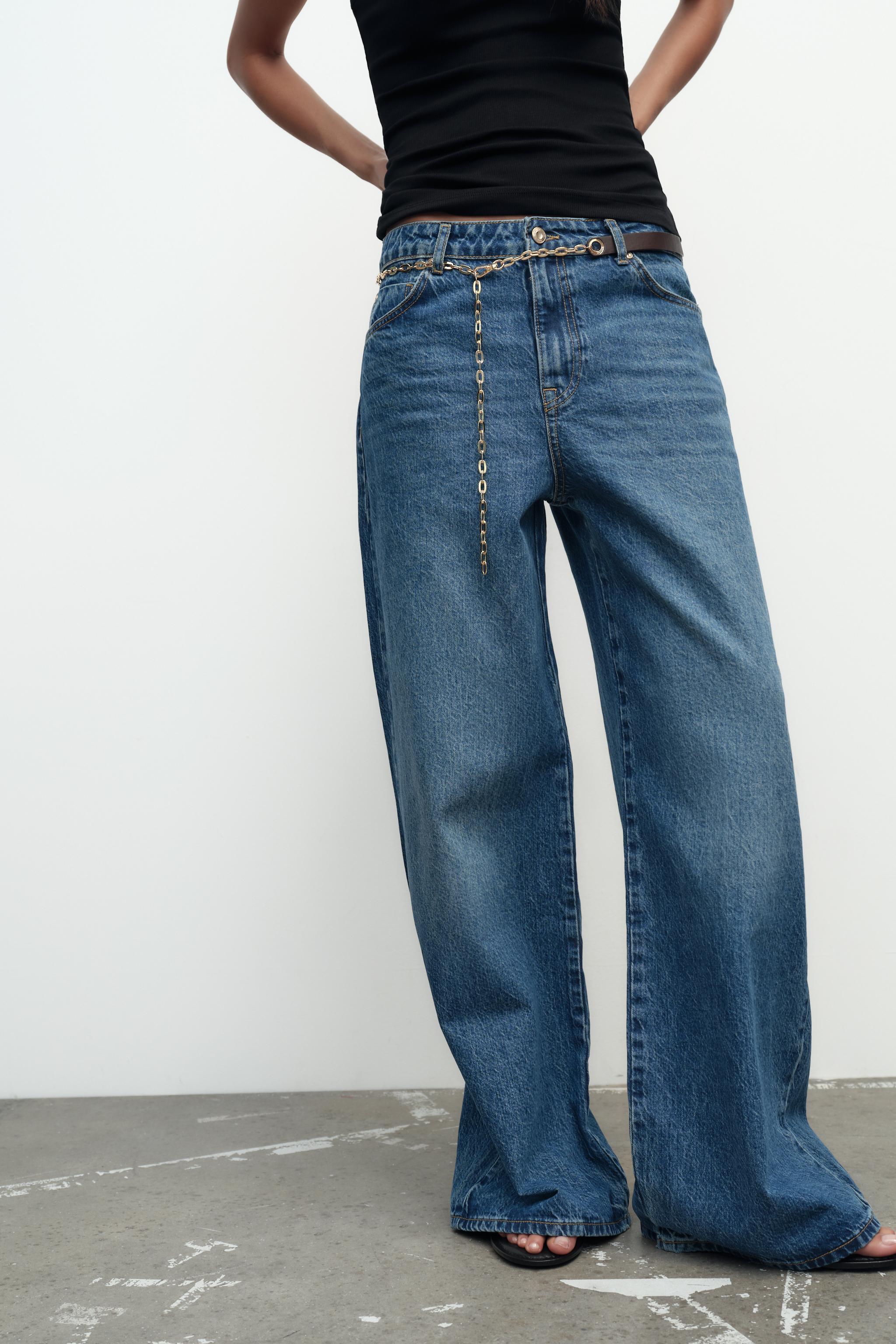 Z1975 WIDE LEG CHAIN BELT JEANS Product Image