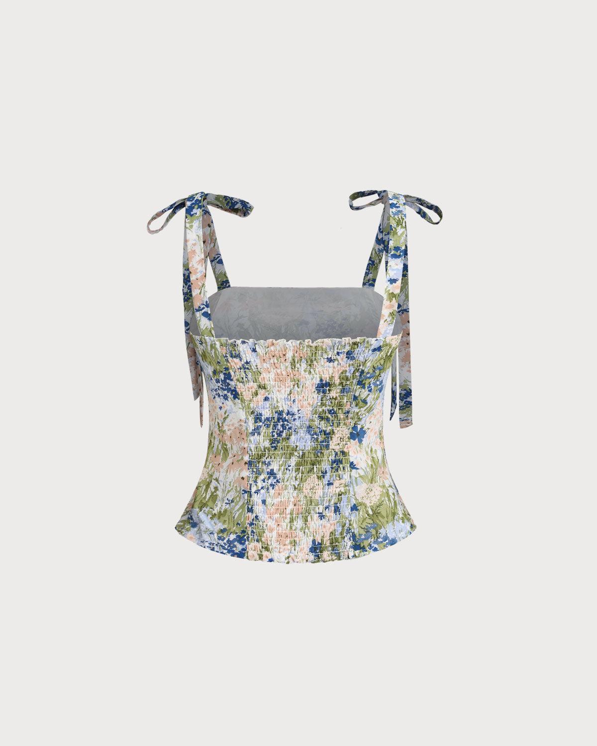 Green Floral Bohemian Camis Product Image