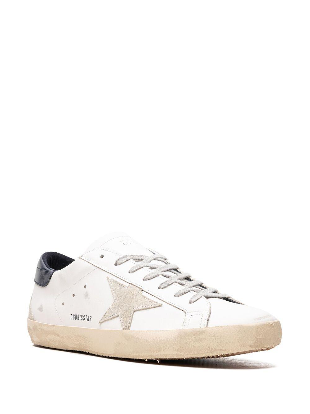 GOLDEN GOOSE White Super-star Leather Sneakers Product Image