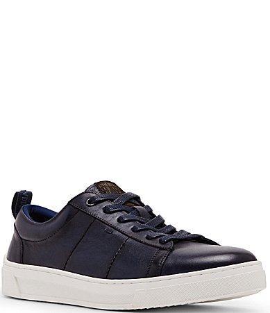 Steve Madden Mens Nickai Leather Sneakers Product Image