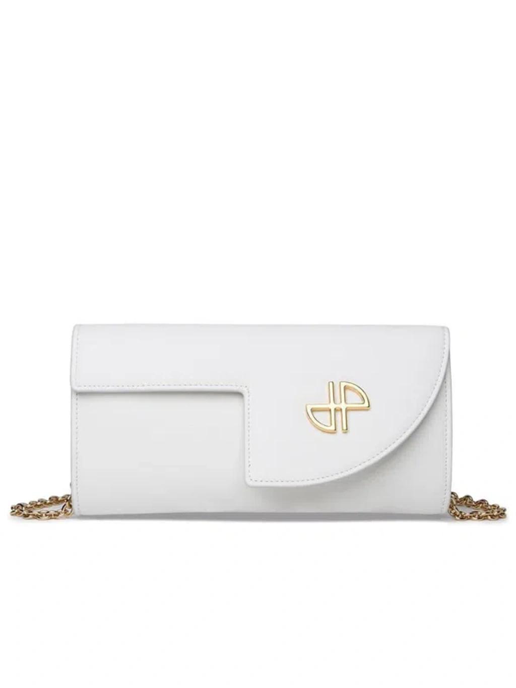 PATOU Logo Shoulder Bag In White Product Image