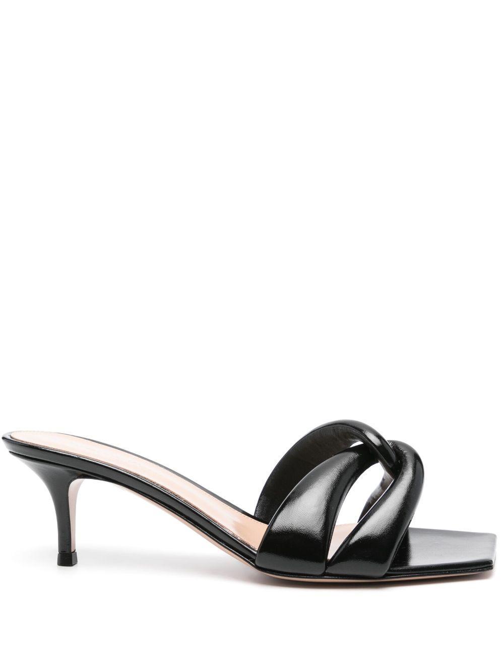 GIANVITO ROSSI 65mm Amour Mules In Black Product Image