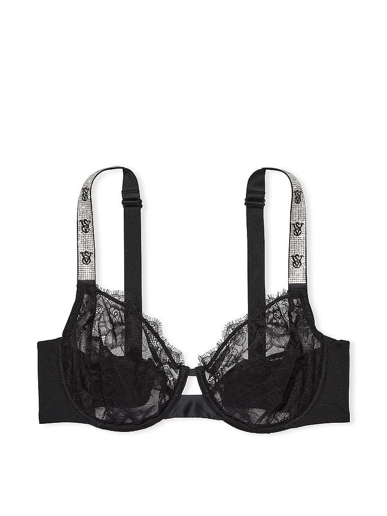 The Fabulous by Victoria's Secret Unlined Shine Strap Rose Lace Full-Cup Bra Product Image