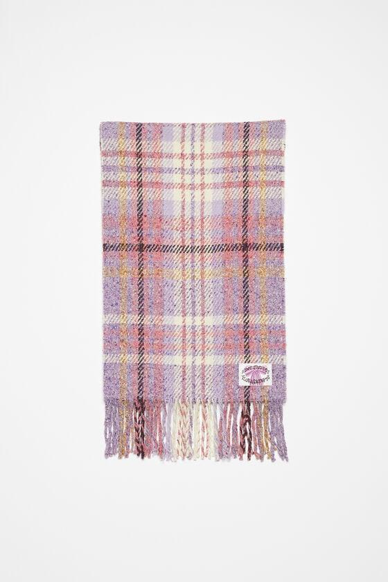 Plaid fringe scarf Product Image