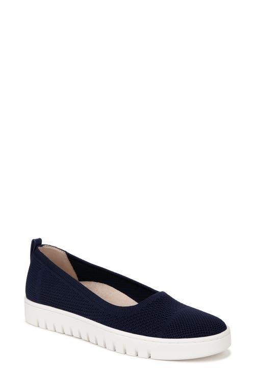 VIONIC Uptown Skimmer Knit Slip-ons Blue Fabric) Women's Flat Shoes Product Image