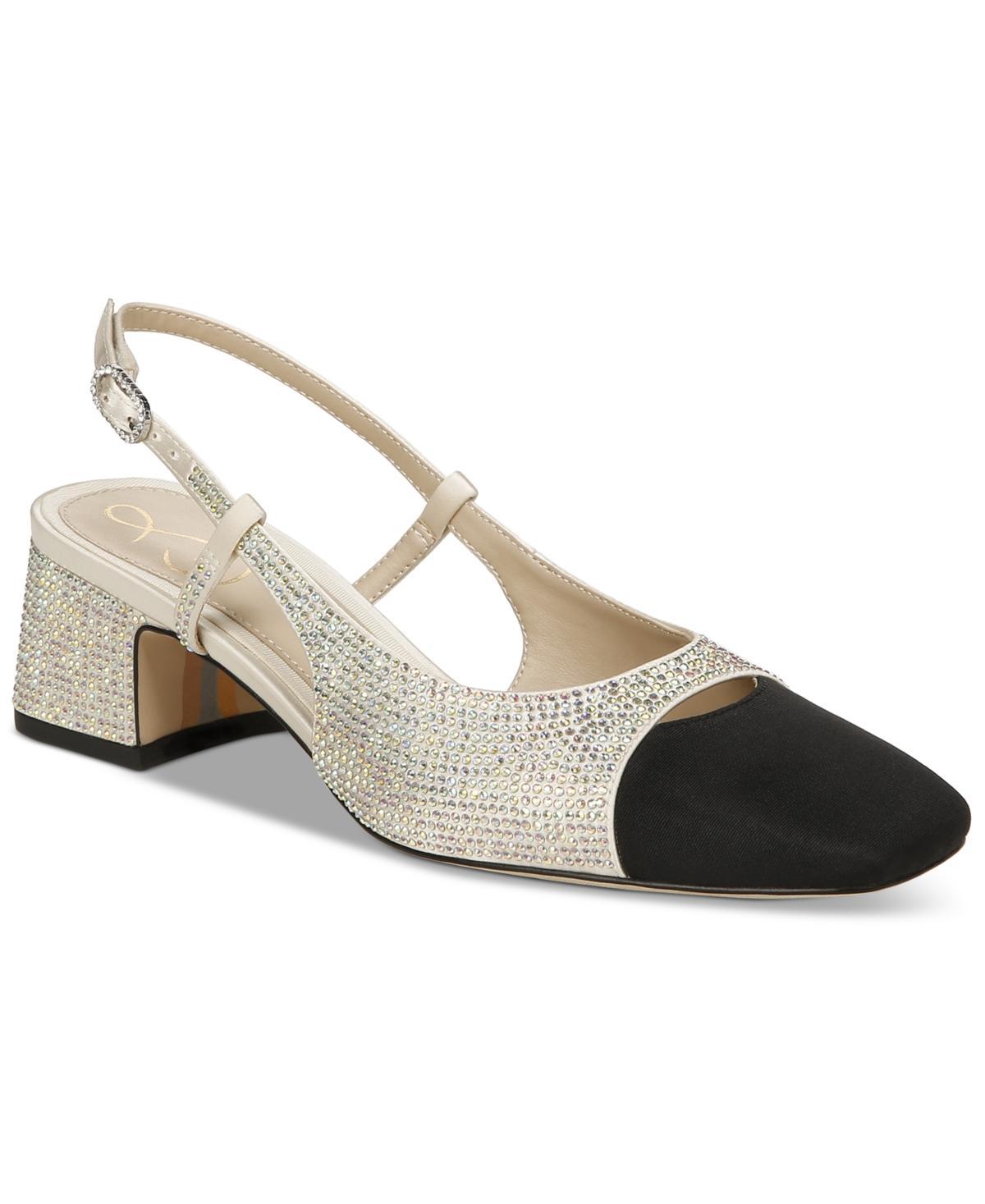 Sam Edelman Tarra Glitz Ivory) Women's Shoes Product Image