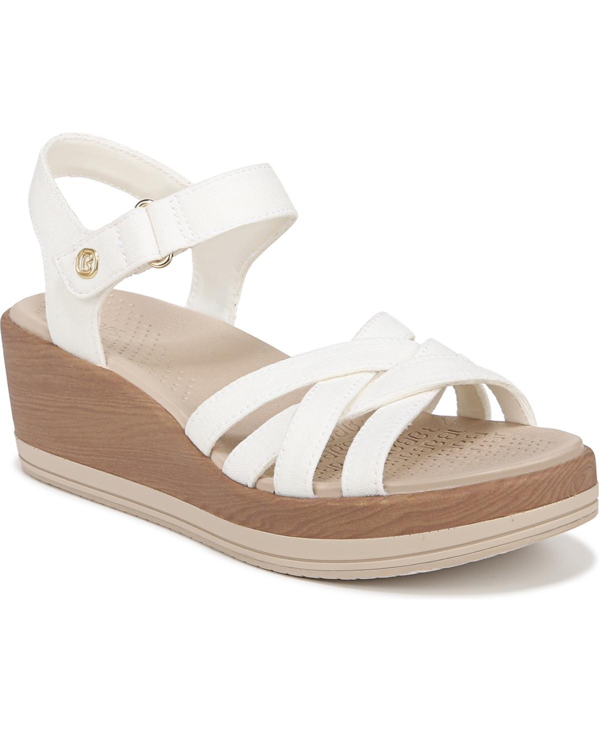 Bzees Rhythm Wedge Strappy Sandals Fabric) Women's Sandals Product Image