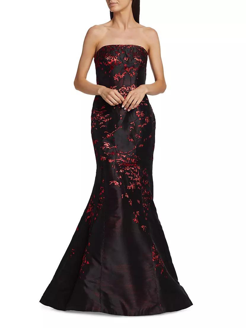 Strapless Jacquard Mermaid Gown Product Image