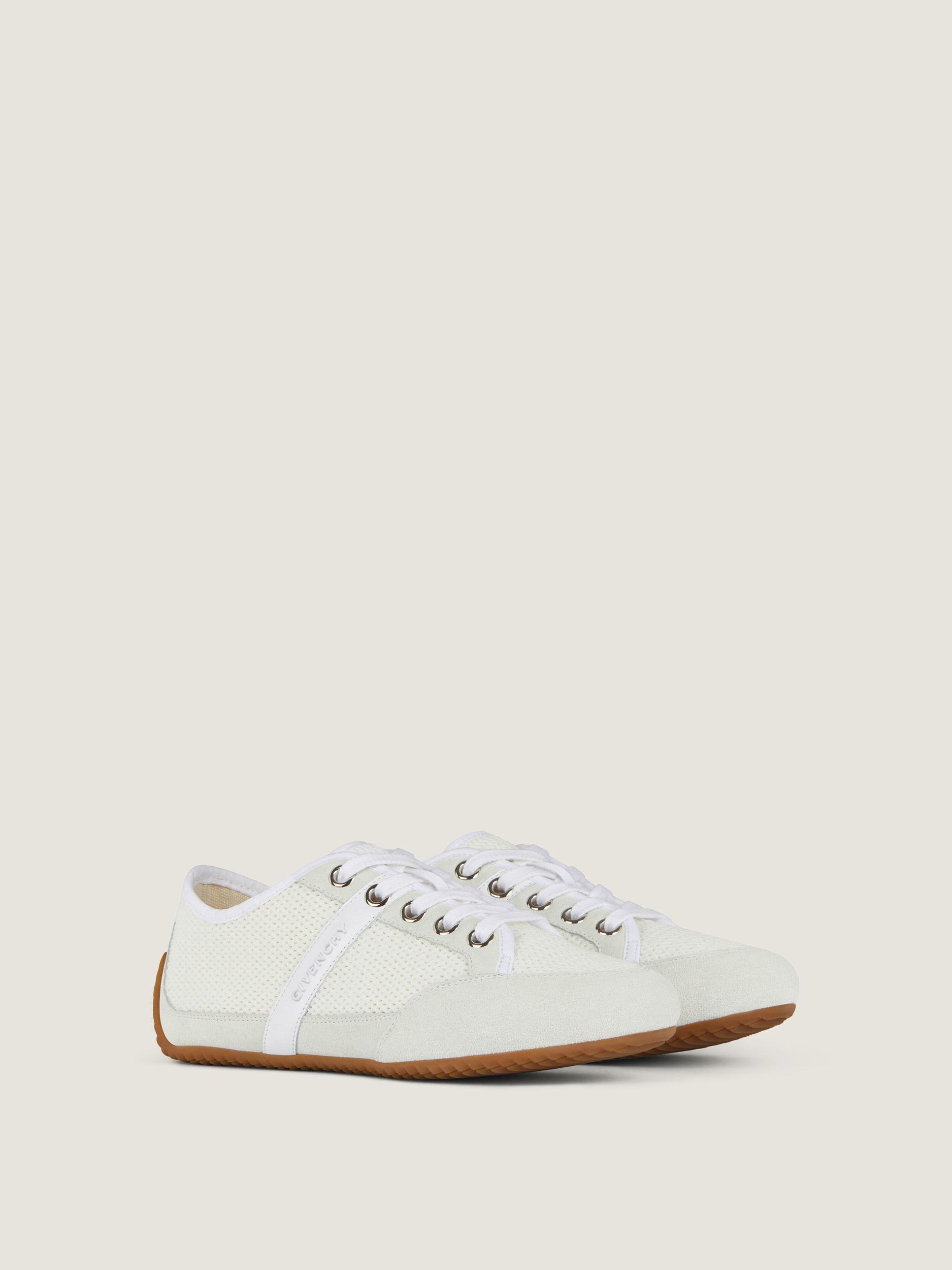 Slim sneakers in mesh and suede Product Image