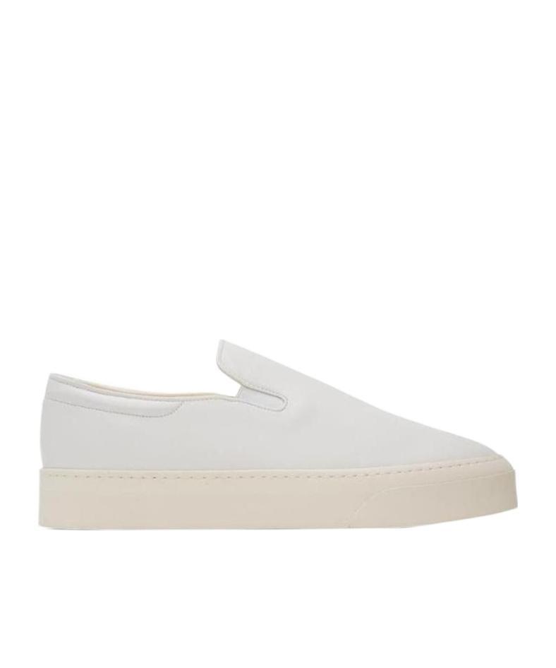 THE ROW Logo Casual Sneakers In White Product Image