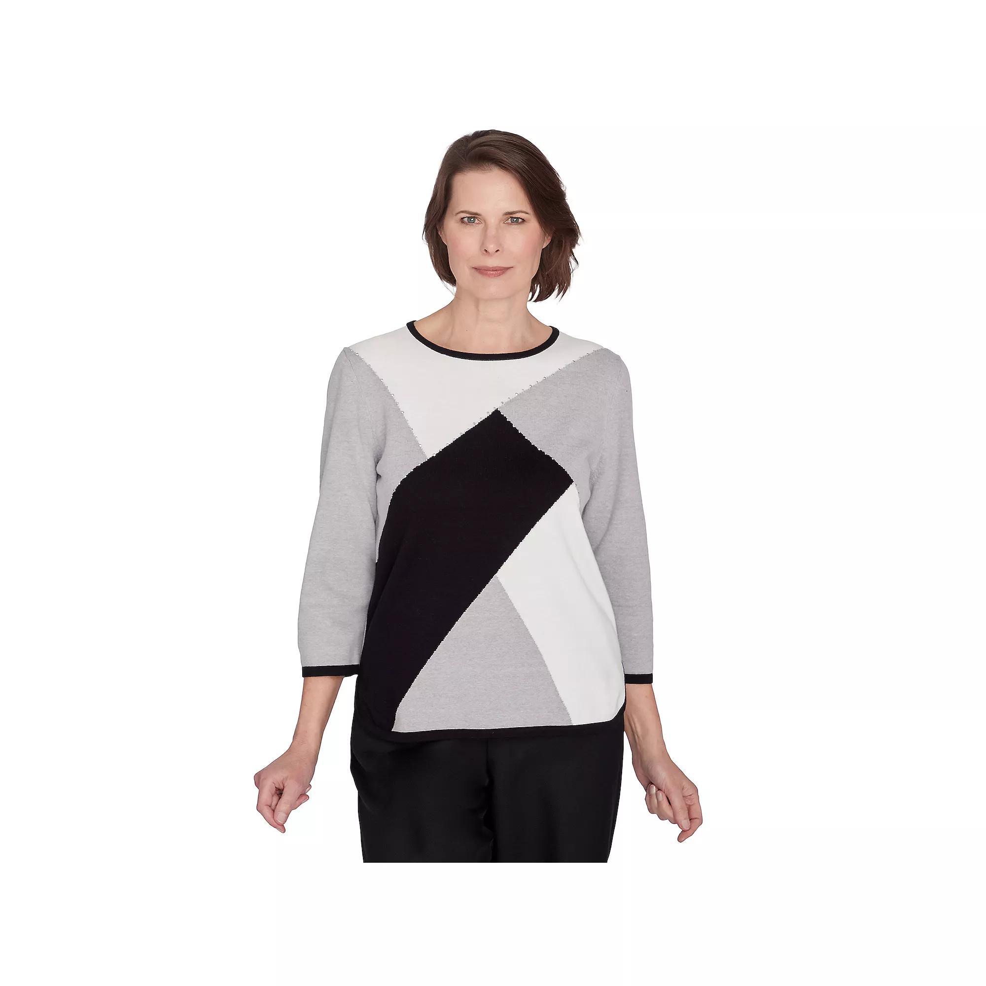 Women's Alfred Dunner Colorblock Beaded Top, Size: XL Product Image