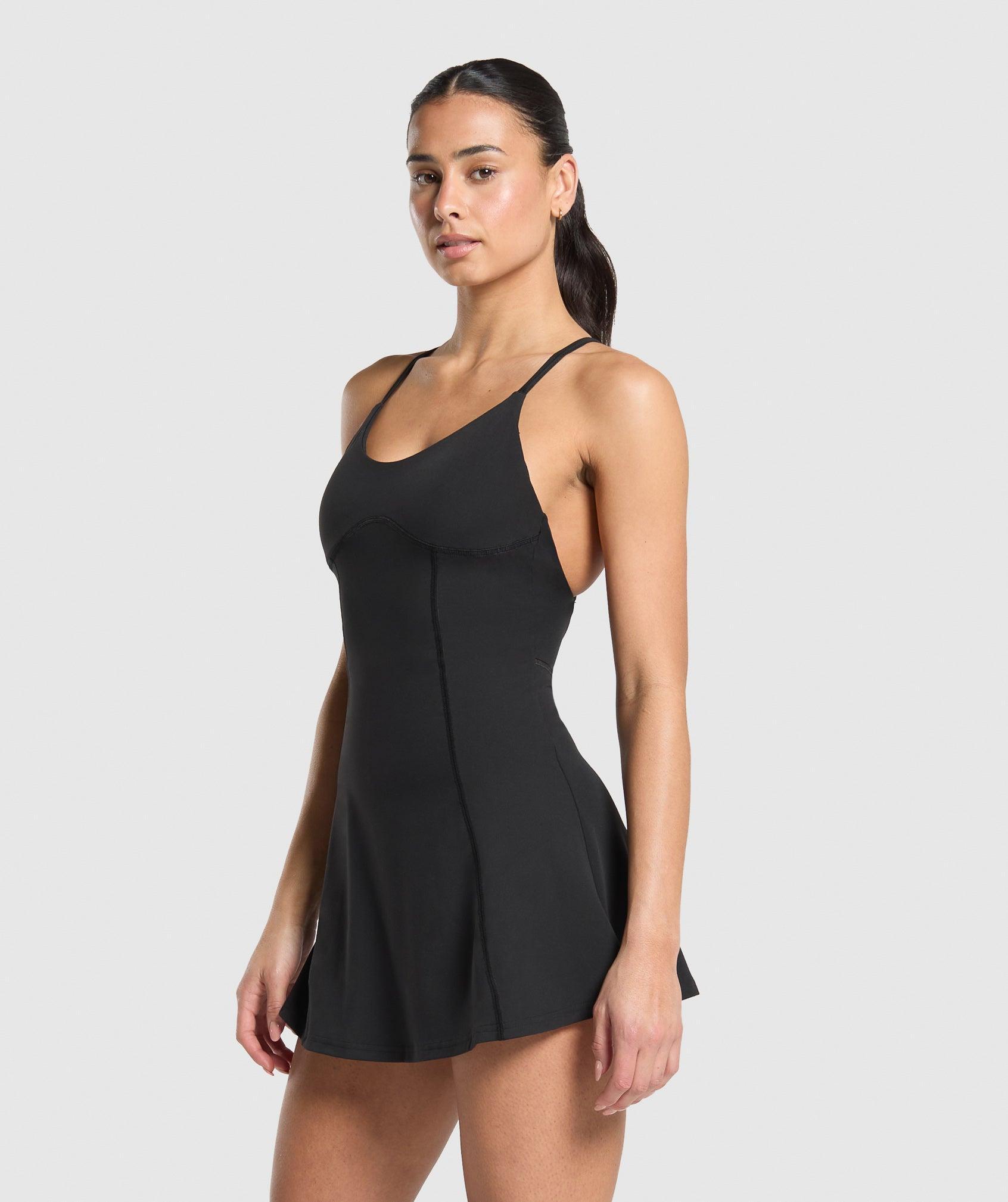 Gymshark Strappy 2-in-1 Dress - Black Female Product Image