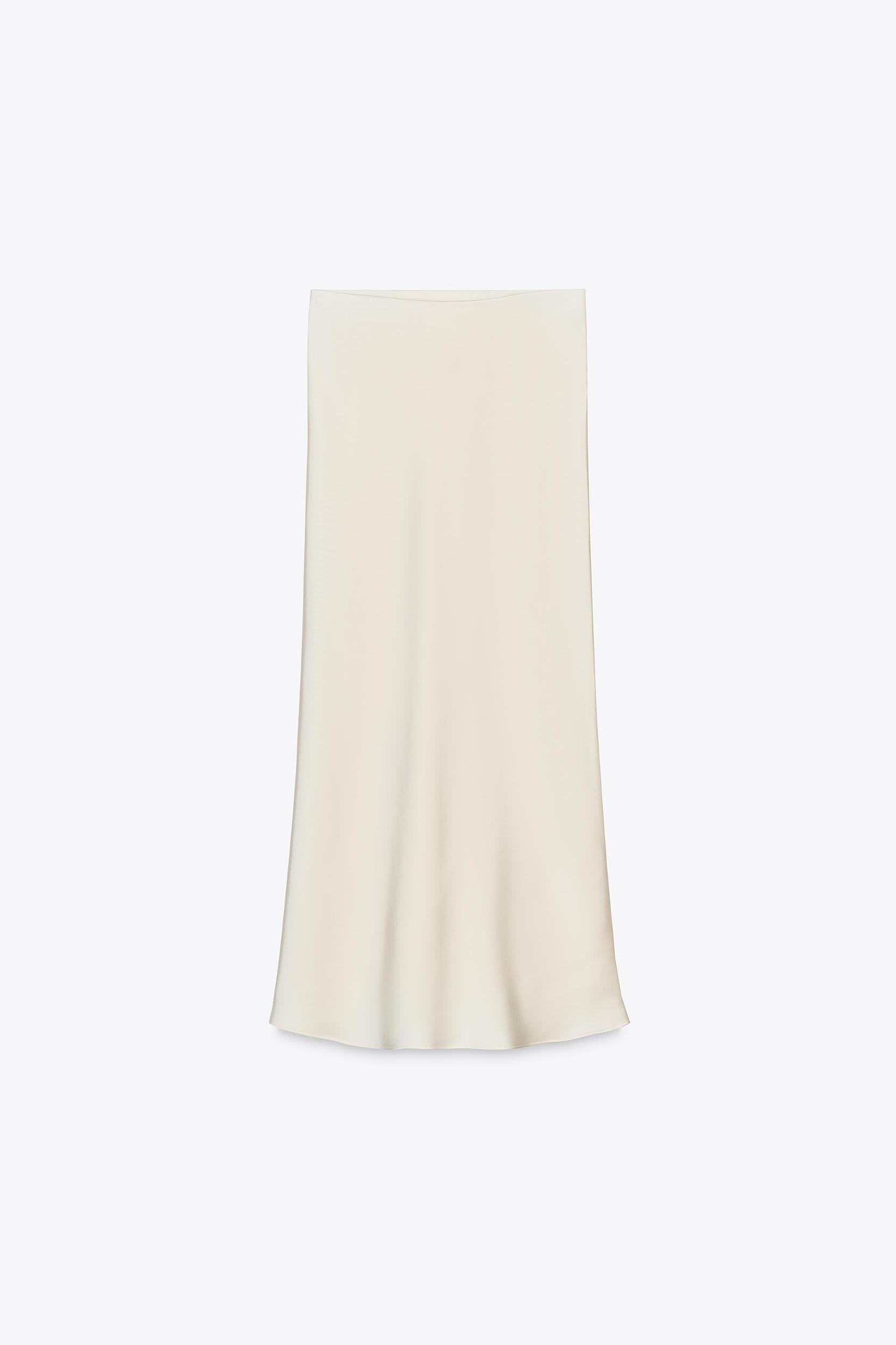 SATIN MIDI SKIRT Product Image