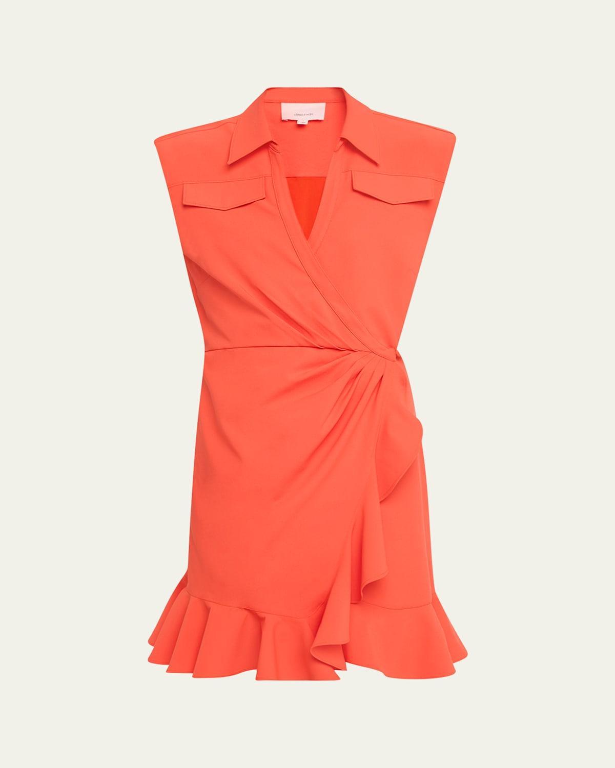 Womens Zenni Mini Wrap Dress Product Image