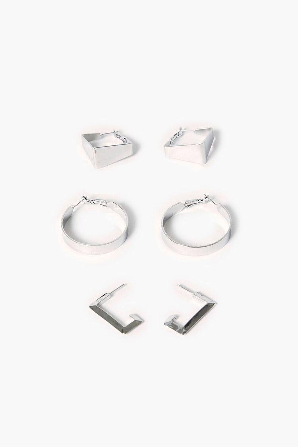 Geo Hoop Earring Set | Forever 21 Product Image