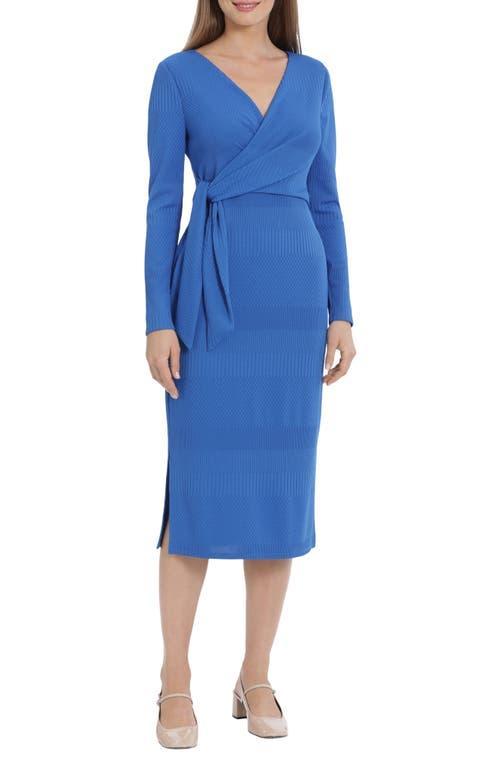 Maggy London Womens Long-Sleeve Midi Dress Product Image