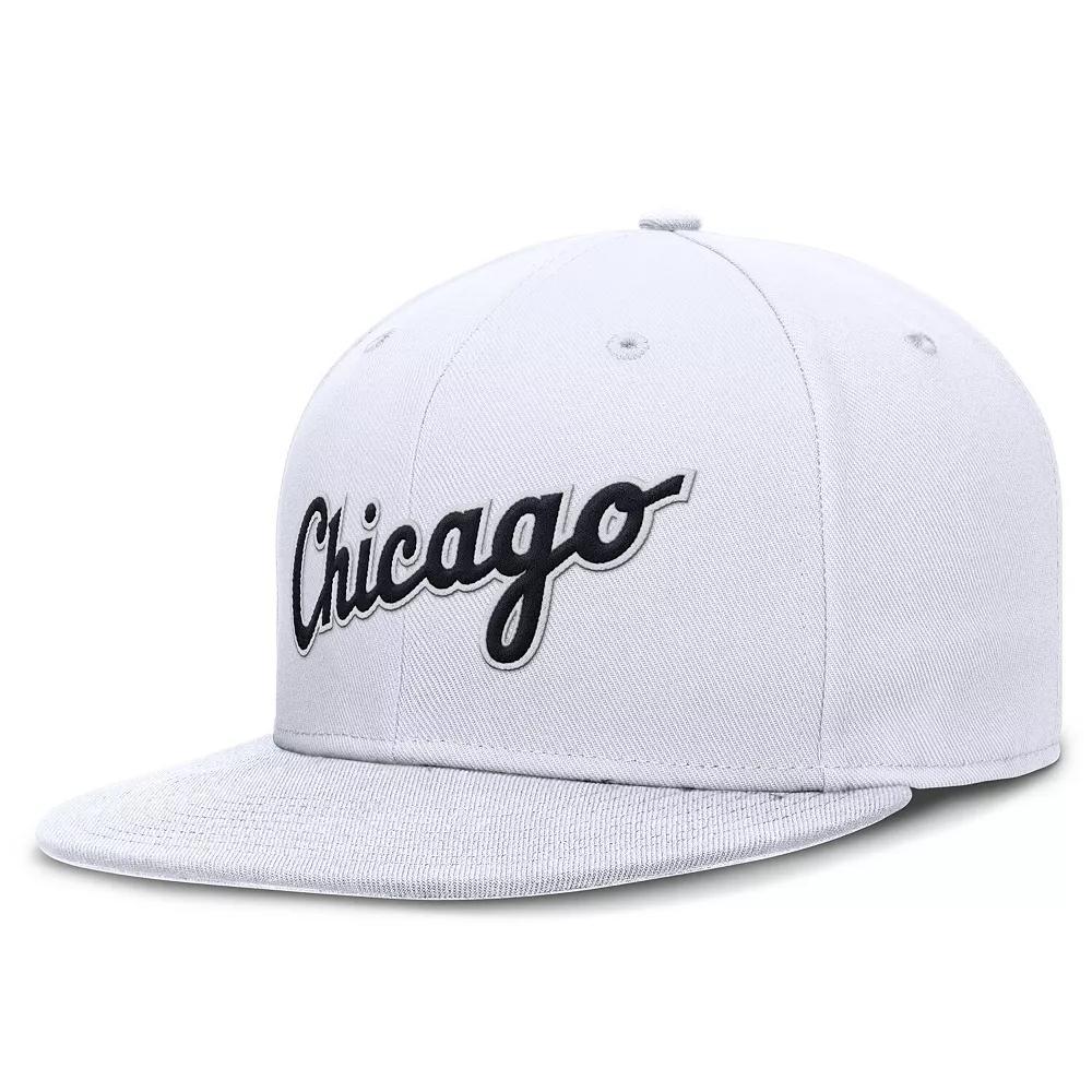 Men's Nike White Chicago White Sox True Performance Fitted Hat, Size: 7 5/8 Product Image