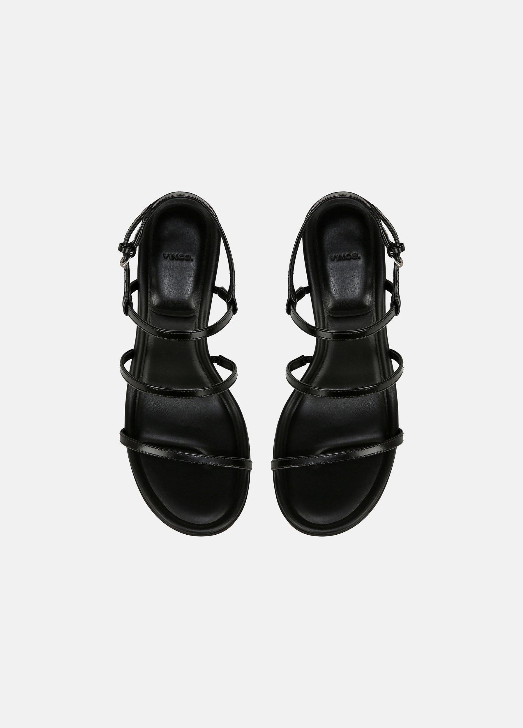 Josie Leather Strappy Heeled Sandal Product Image