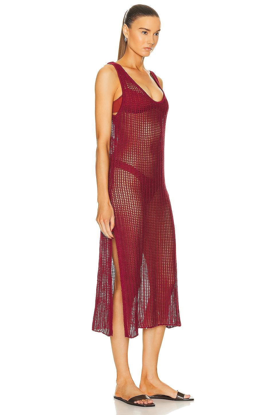 HAIGHT. Knit Beth Dress in Red Product Image