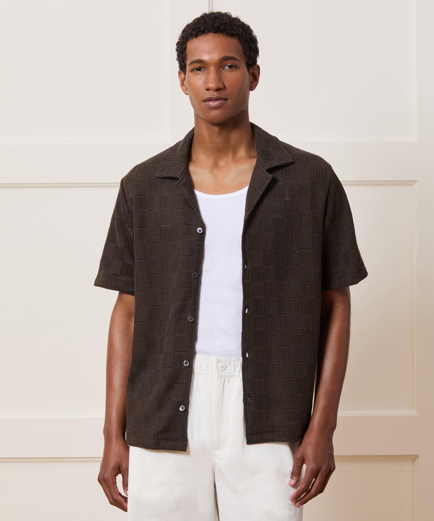 Relaxed Open-Knit Cabana Polo Product Image