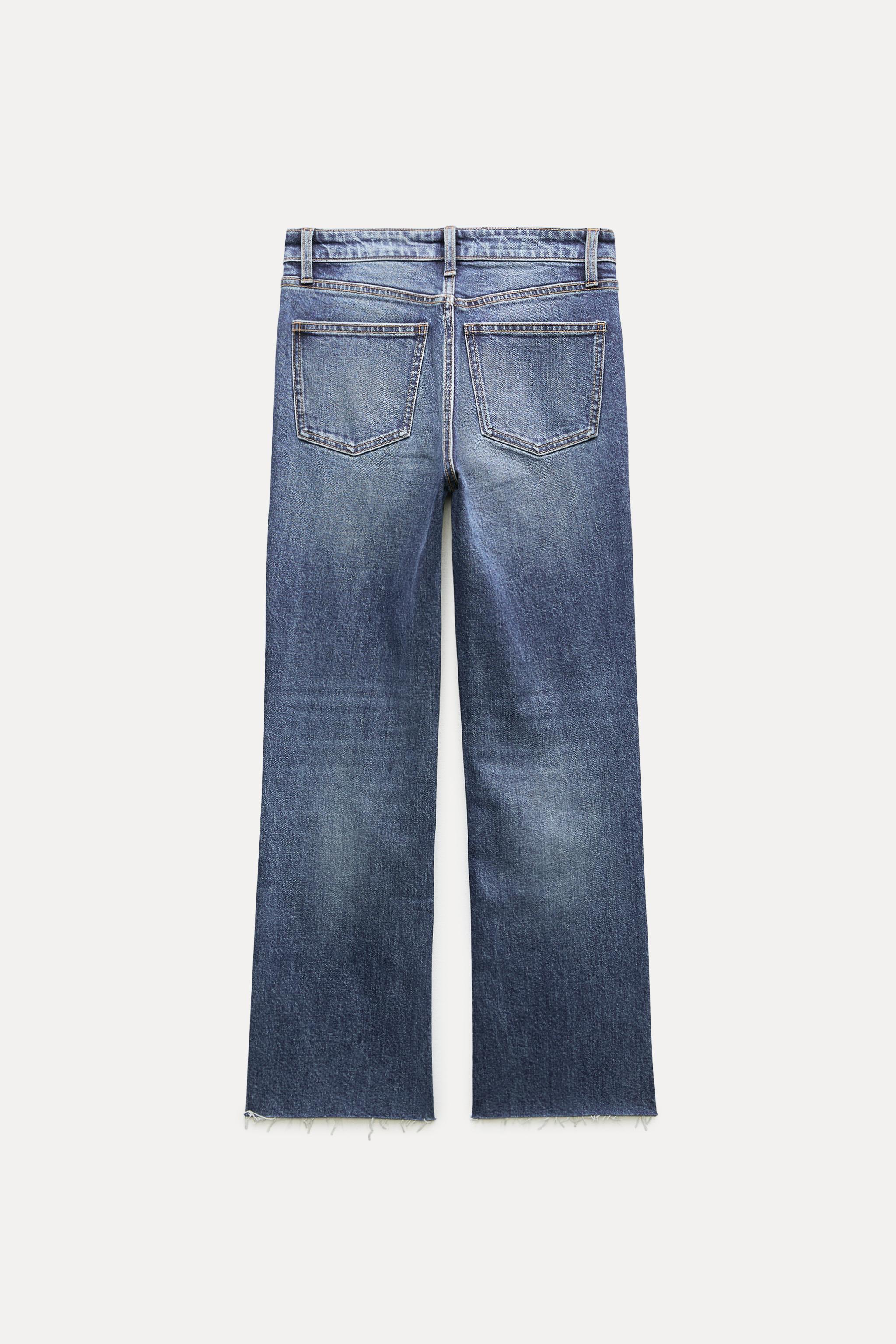 TRF MID-RISE FLARE CROPPED JEANS Product Image