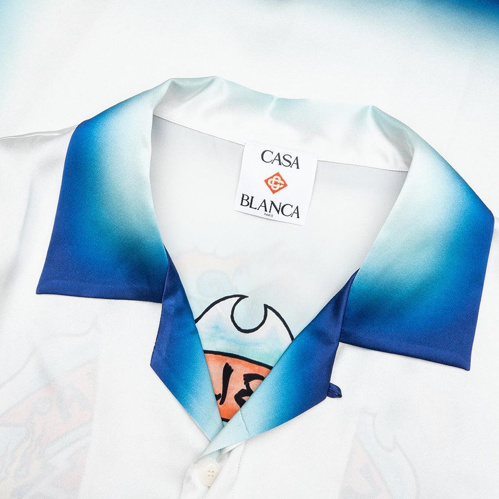 Short Sleeve Cuban Collar Shirt - Casa Skate Way Male Product Image