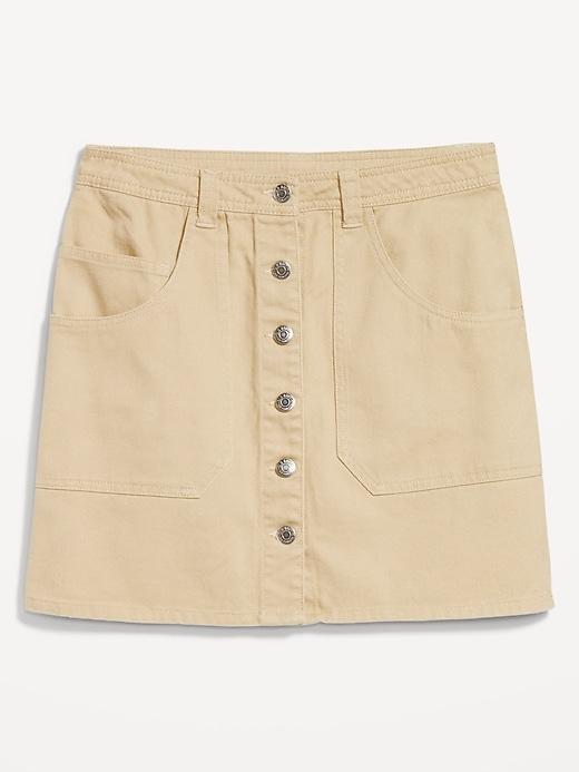 Mid-Rise Utility Mini Skirt Product Image