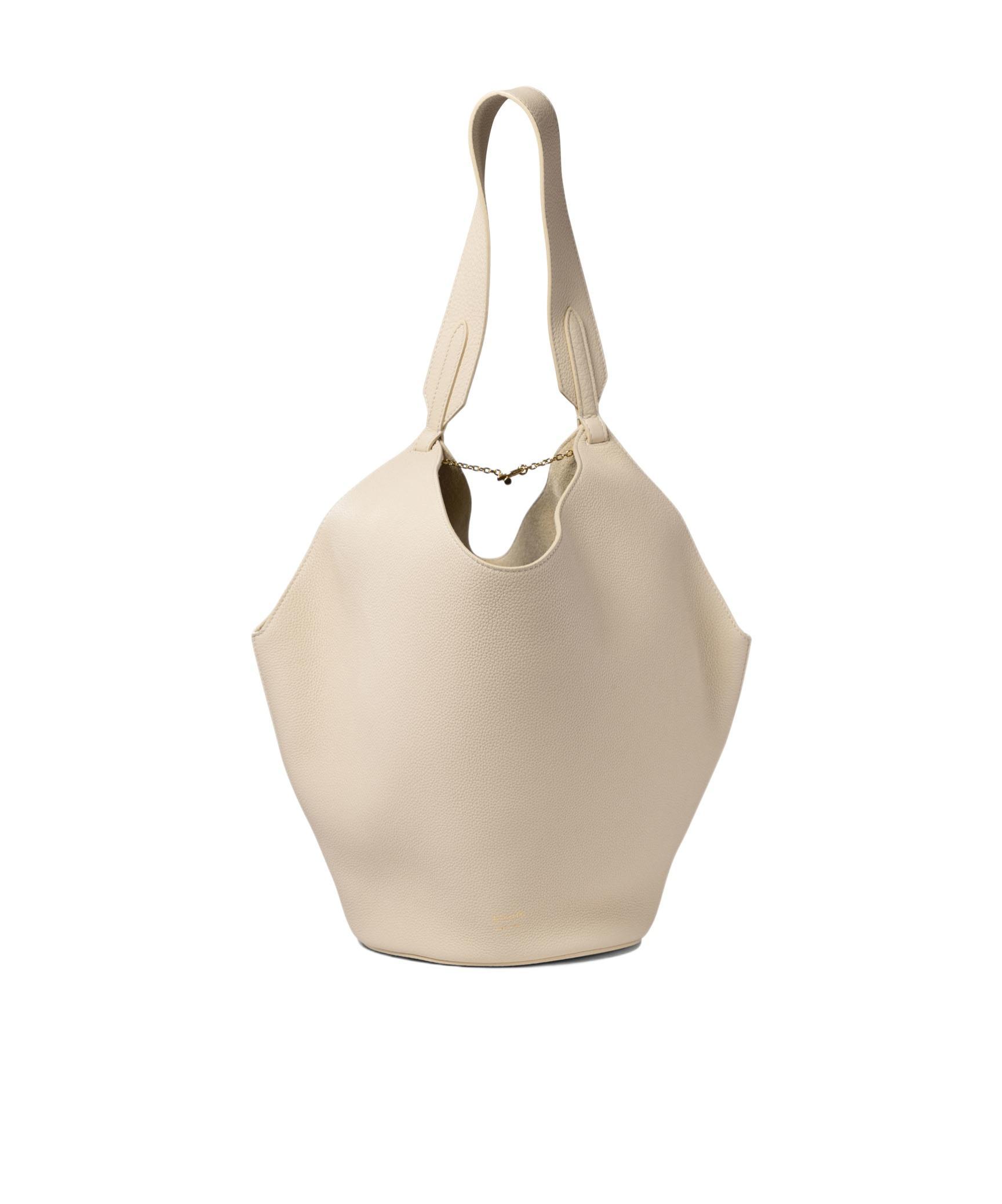 KHAITE Small Lotus Tote Bag In White Product Image