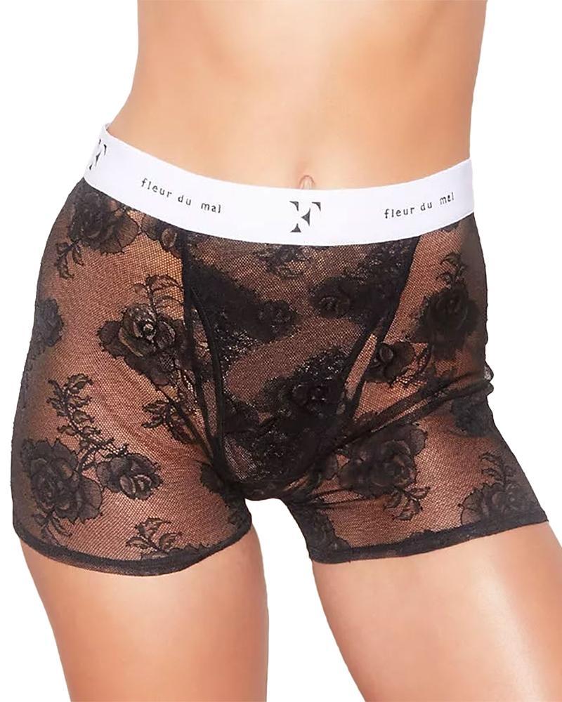 Fleur du Mal Bouquet Lace Boxers Product Image