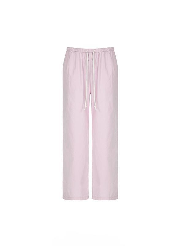 Street Drawstring Wide Leg Pants Product Image
