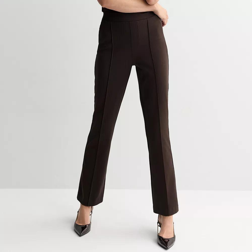Women's Nine West Pintuck Bootcut Ponte Pants,  Product Image