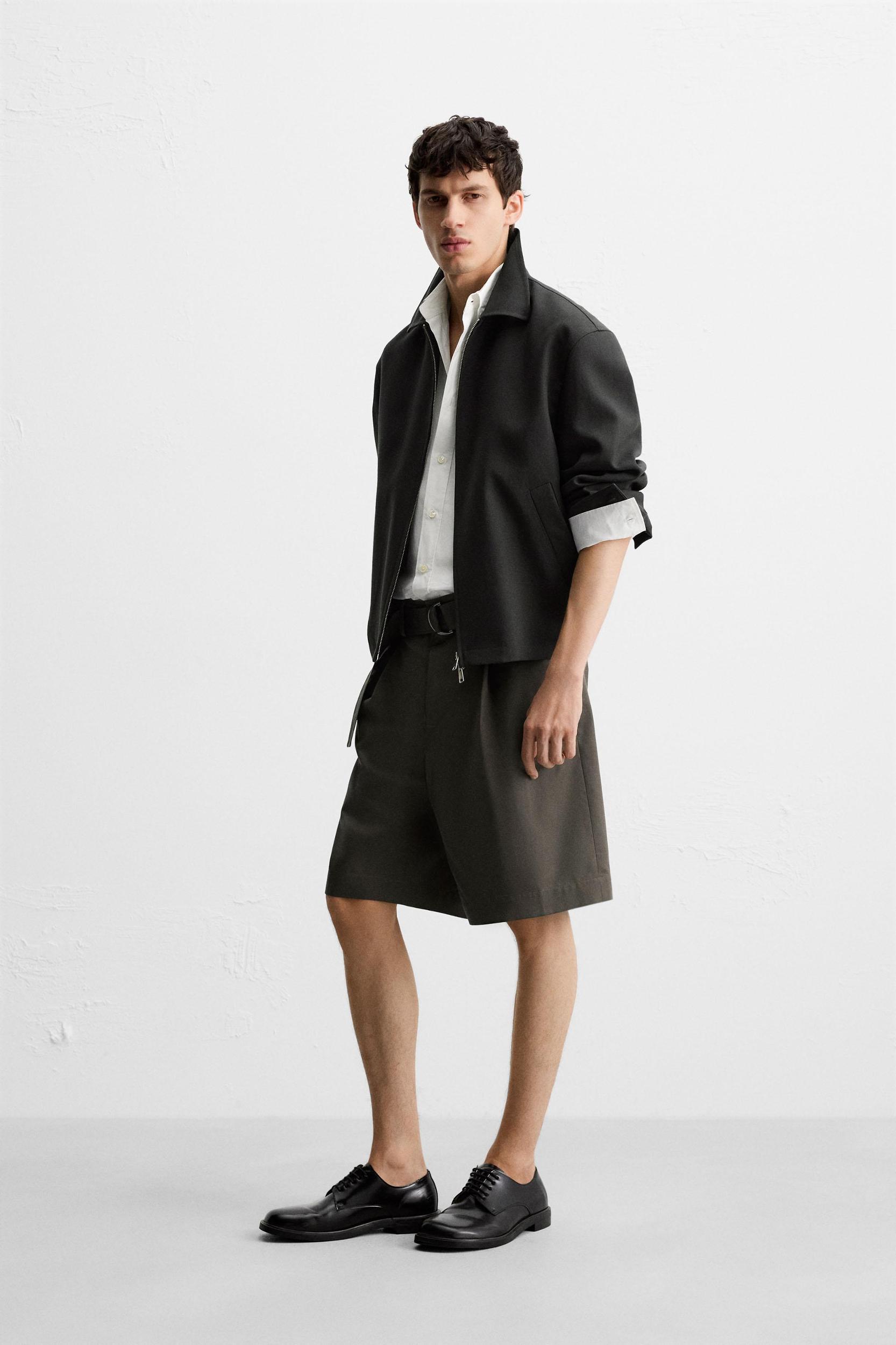 BELTED WIDE FIT BERMUDA SHORTS Product Image