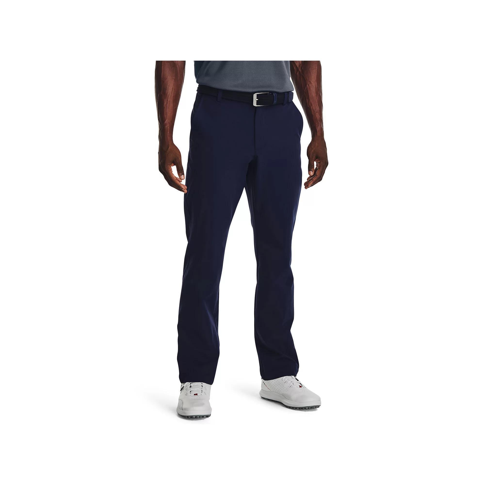 Men's Under Armour Tech Moisture-Wicking Golf Pants, Size: 34X30, Black Navy Product Image