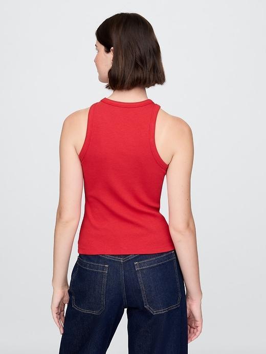 Modern Rib Halter Tank Top Product Image