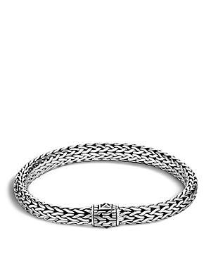 Womens Classic Chain Sterling Silver Bracelet Product Image