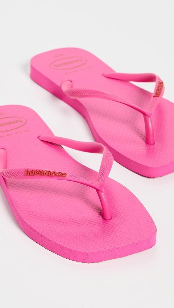 Havaianas Slim Square Logo Pop Up Sandals | Shopbop Product Image