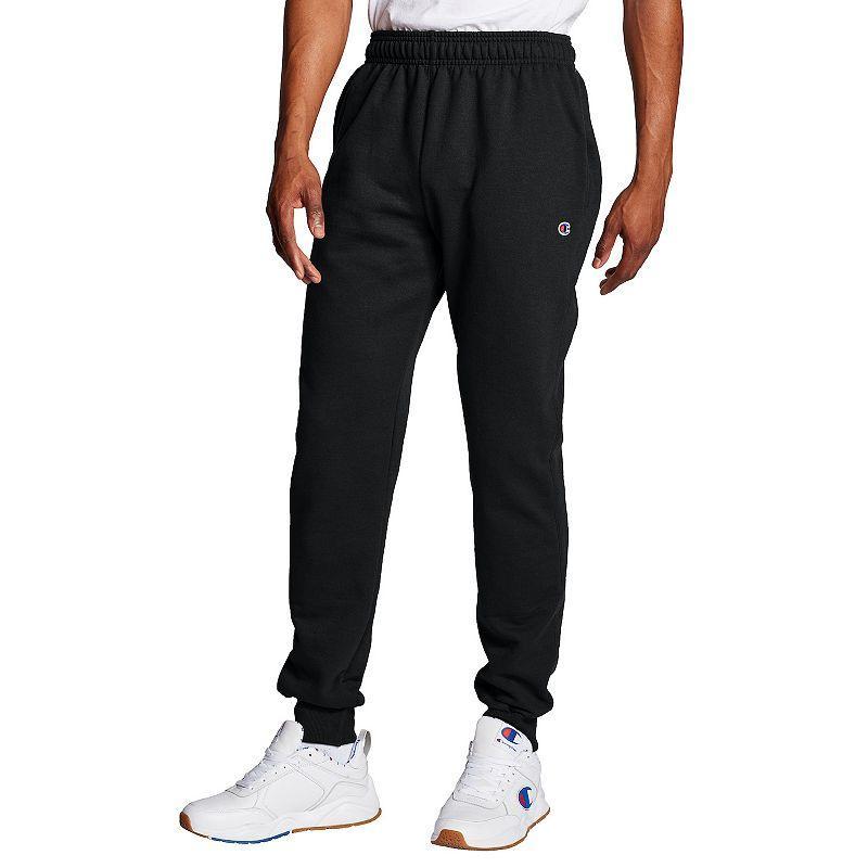 Mens Champion Powerblend Joggers, C Logo, 31 Scarlet M Product Image