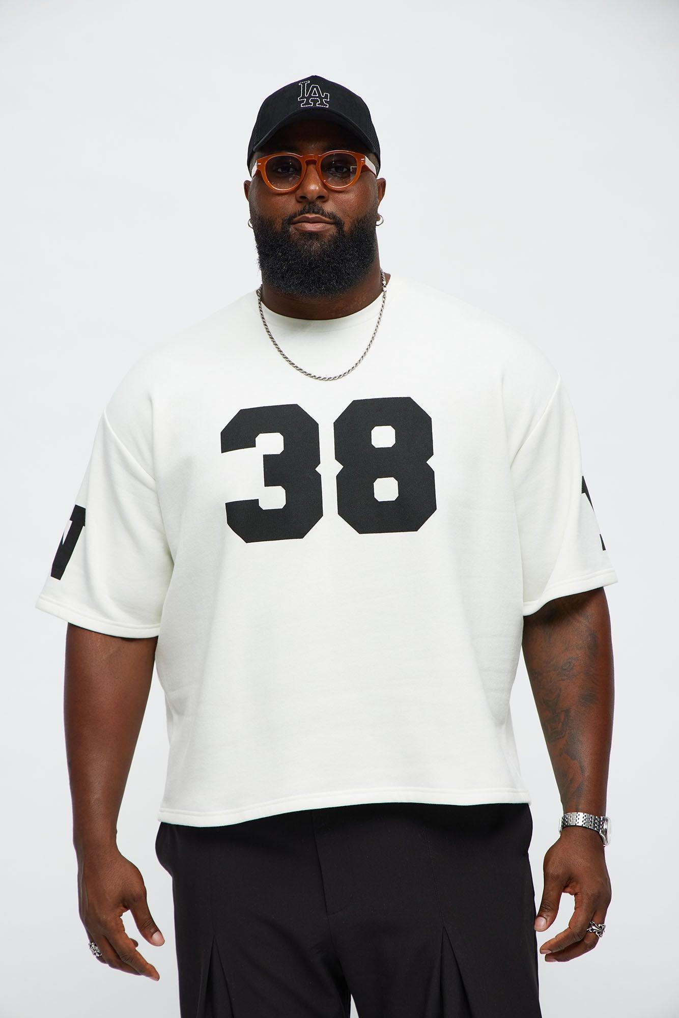 Athletic Oversized Tee - White Male Product Image