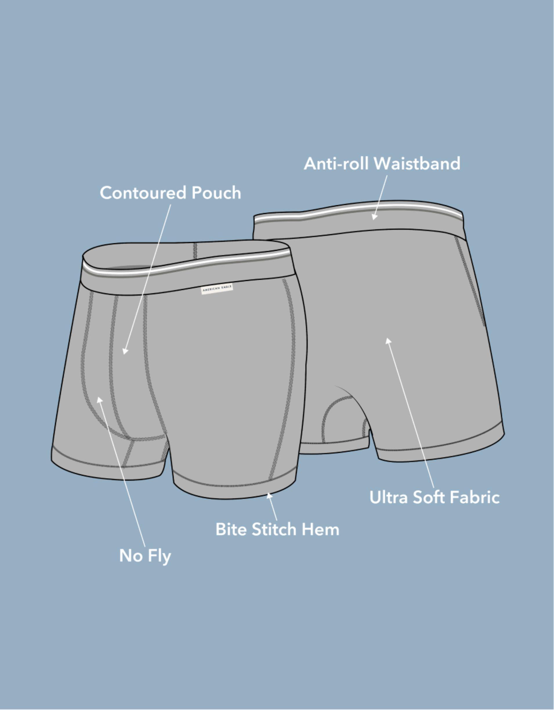 AEO Men's Tropical 6" Ultra Soft Boxer Brief Product Image